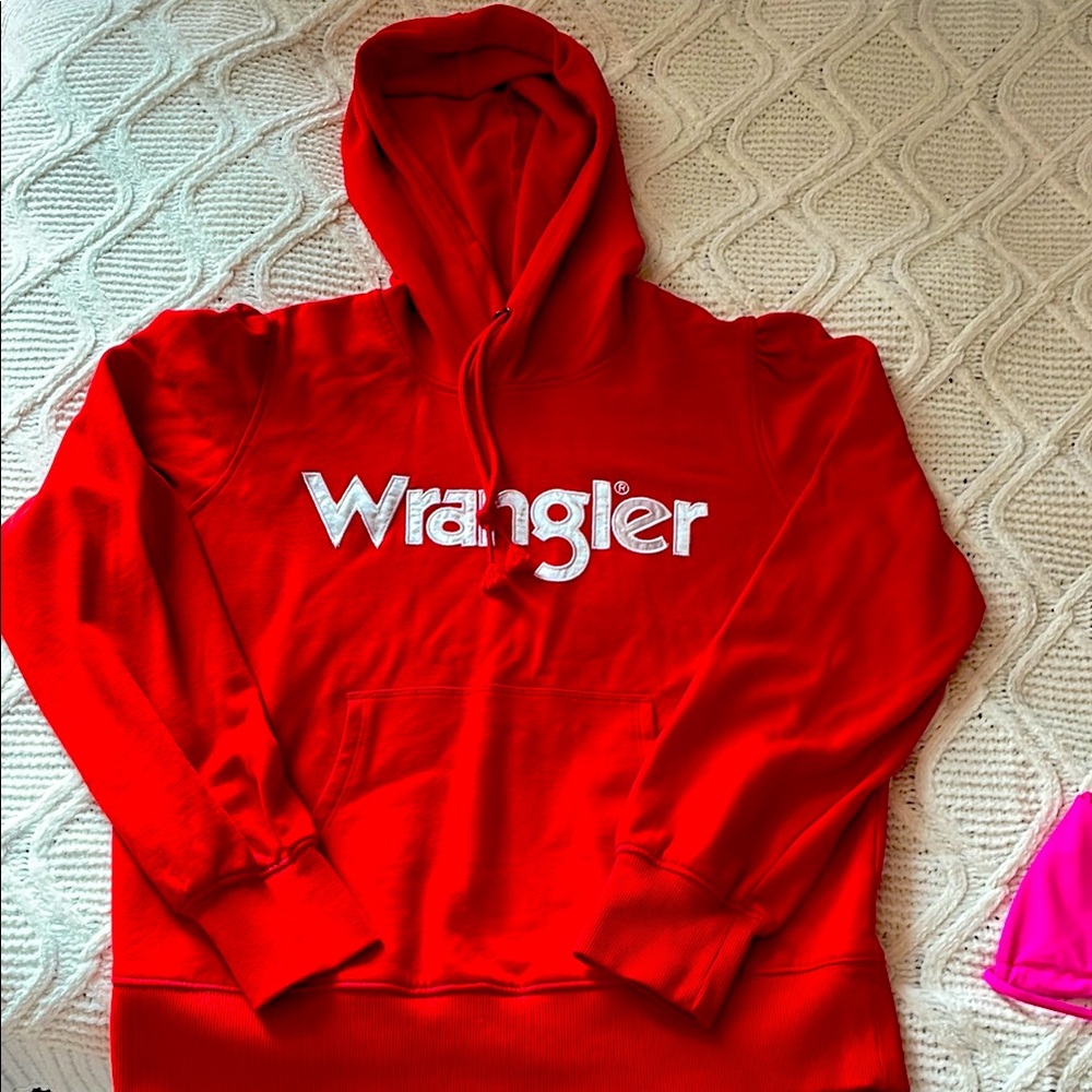 Wrangler Bold Red Pullover Hoodie